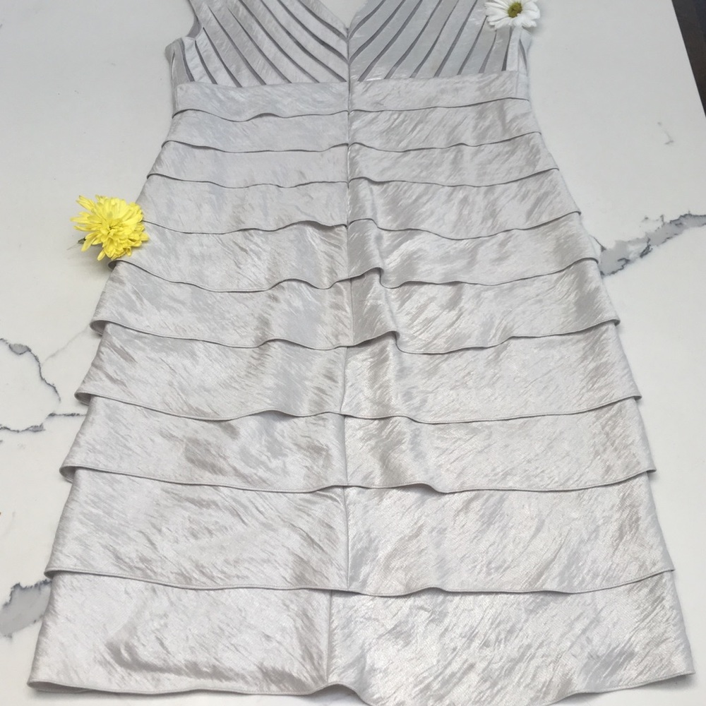 Adrianna Papell Silver Dress - Picture 3 of 3